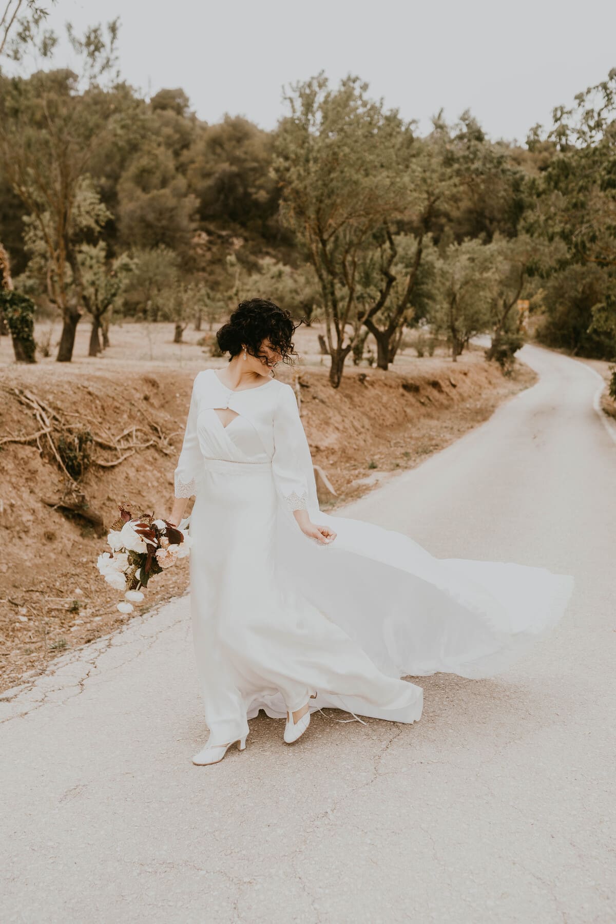 Boda en Can Morei: la pareja durante el banquete
